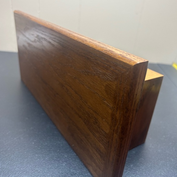 Vintage knick knack shelf / ledge - wood wall hanging decor - 16" across - Picture 5 of 12